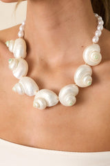 Under The Tide Ivory Pearlescent Seashell Necklace