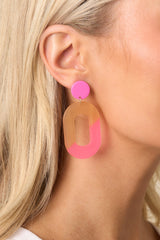 Make It Yours Pink Drop Earrings