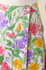 Carrington Reversible Garden Party Floral Cotton Wrap Skirt
