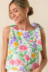 Sinclair Garden Party Floral Cotton Top