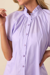 Florence Lilac Cotton Top