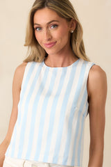 Whitby Bonnet Blue Stripe Tank Top
