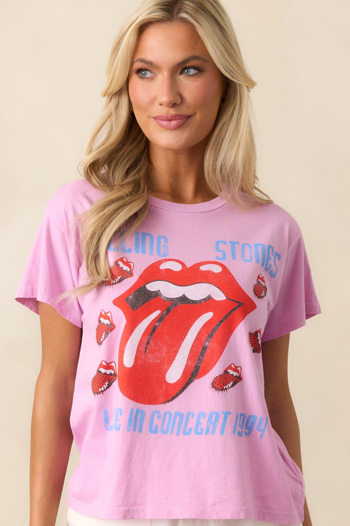 Rolling Stones Pink Cotton Live In Concert 1994 Solo Tee