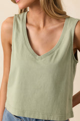 Z Supply Avocado Green Sloane V-Neck Tank