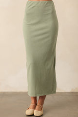 Z Supply Avocado Green Gail Midi Skirt