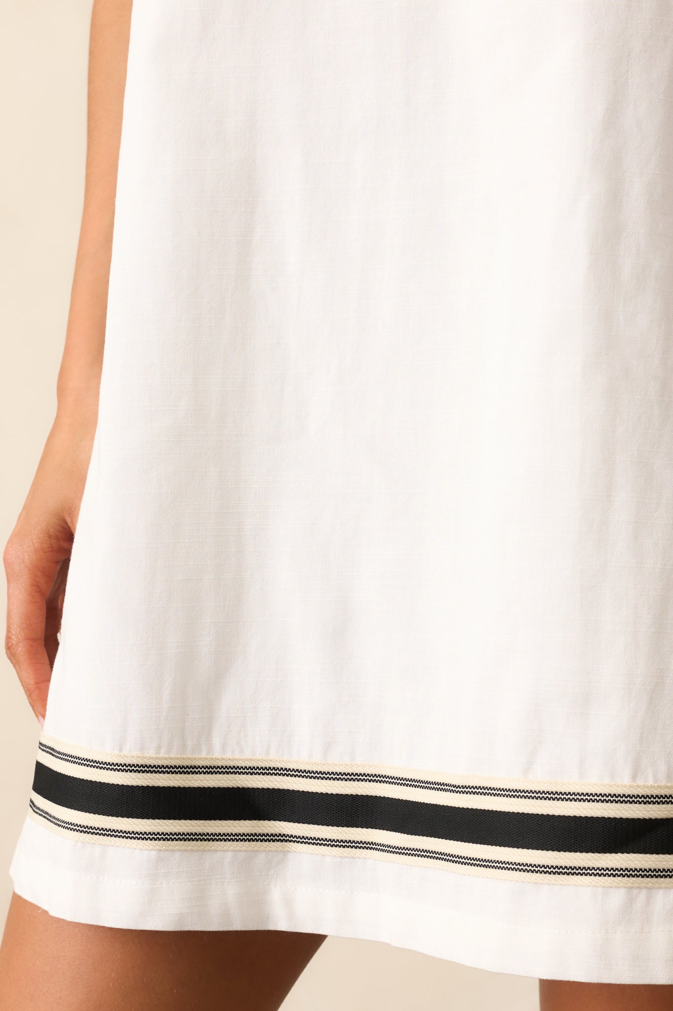MINKPINK White Briar Trim Mini Dress