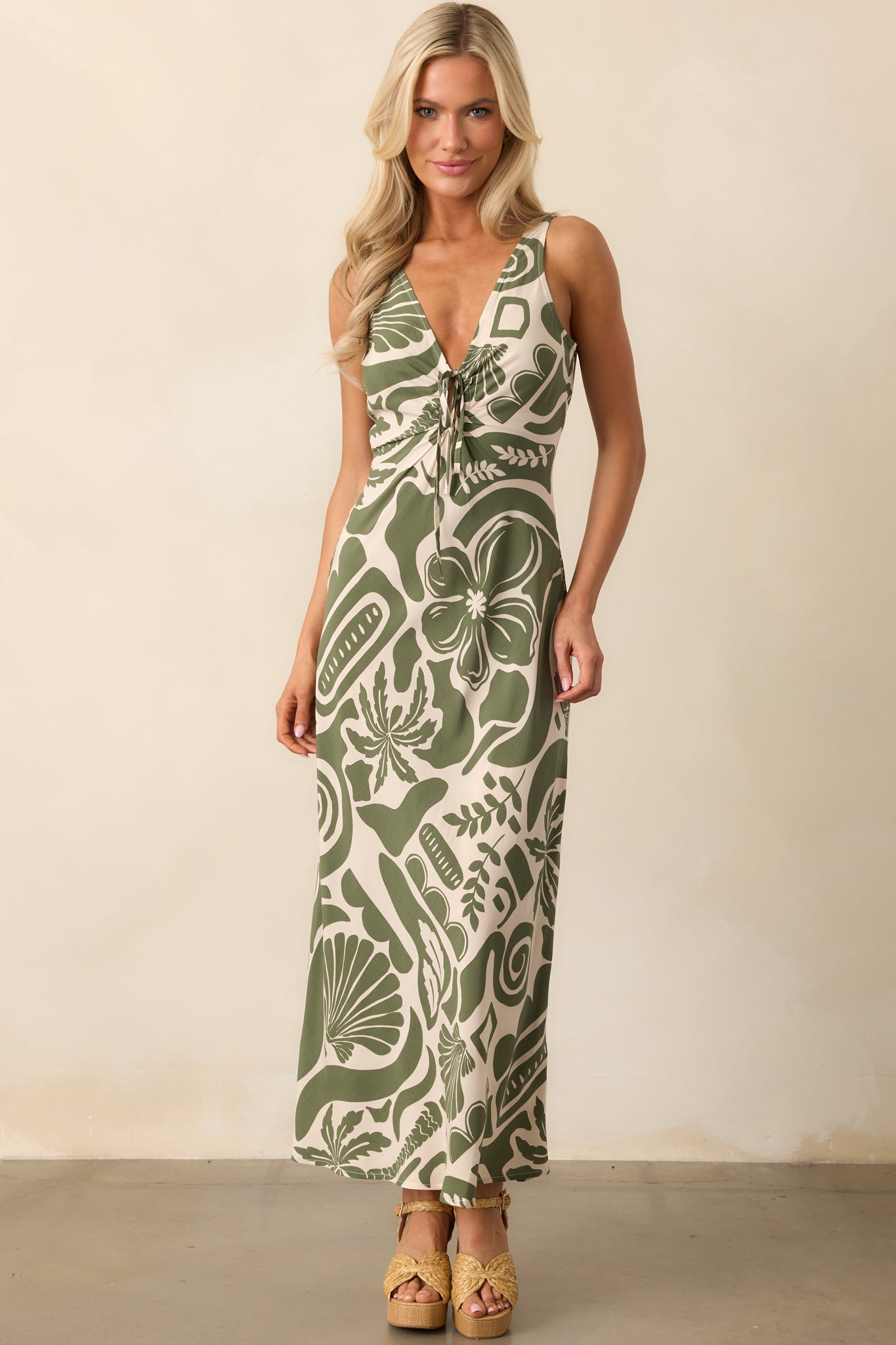 MINKPINK Green Amos Keyhole Midi Dress