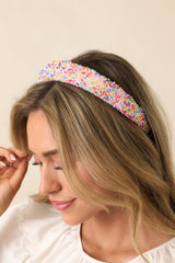 Sweet Treat Light Pink Sprinkled Headband