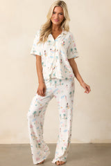 Z Supply Ivory Bone Dawn Beach Days Pant