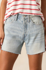 Z Supply Faded Indigo Everyday Hi-Rise Denim Shorts