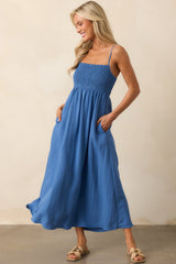 Z Supply Riviera Blue Beachside Midi Dress