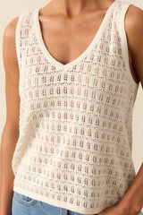 Z Supply Beige Nilo Crochet Tank