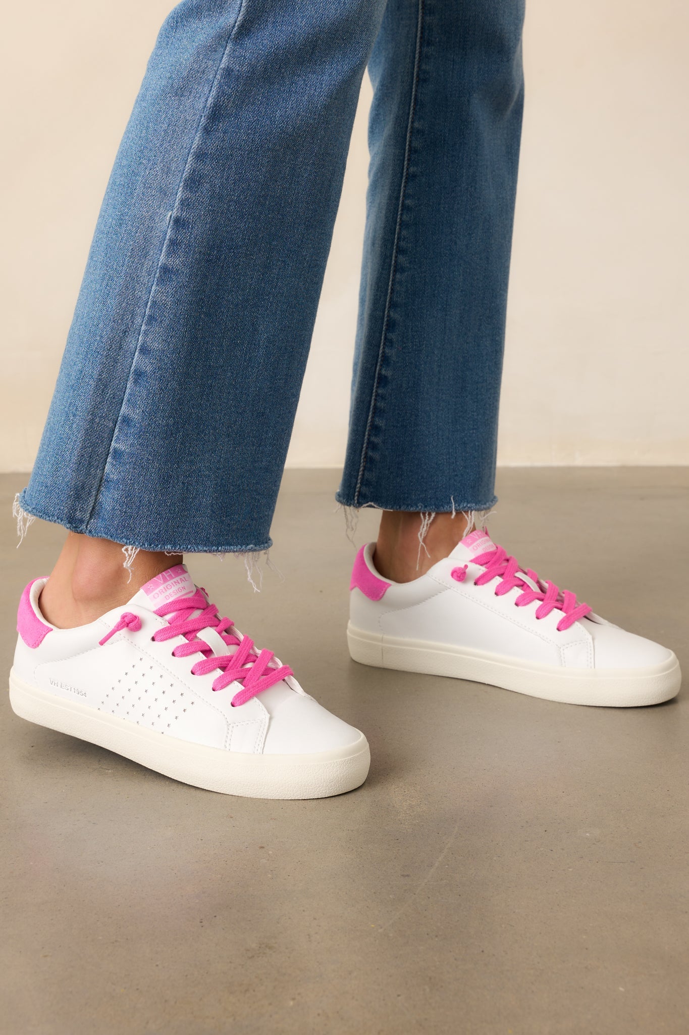 Vintage Havana Original Neon Pink Lace Sneakers