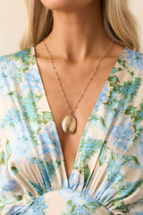 On Repeat Gold Locket Necklace