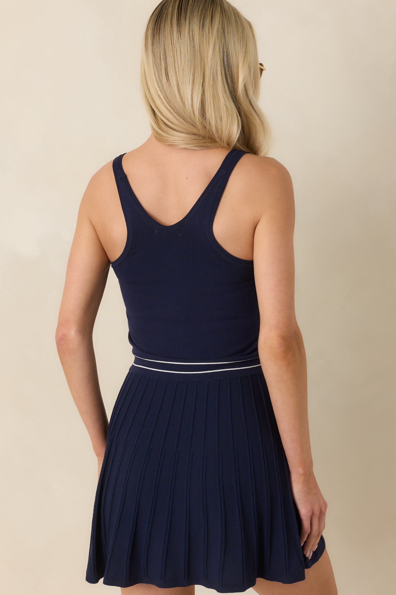 Z Supply Set Serve Navy Blue Active Dress