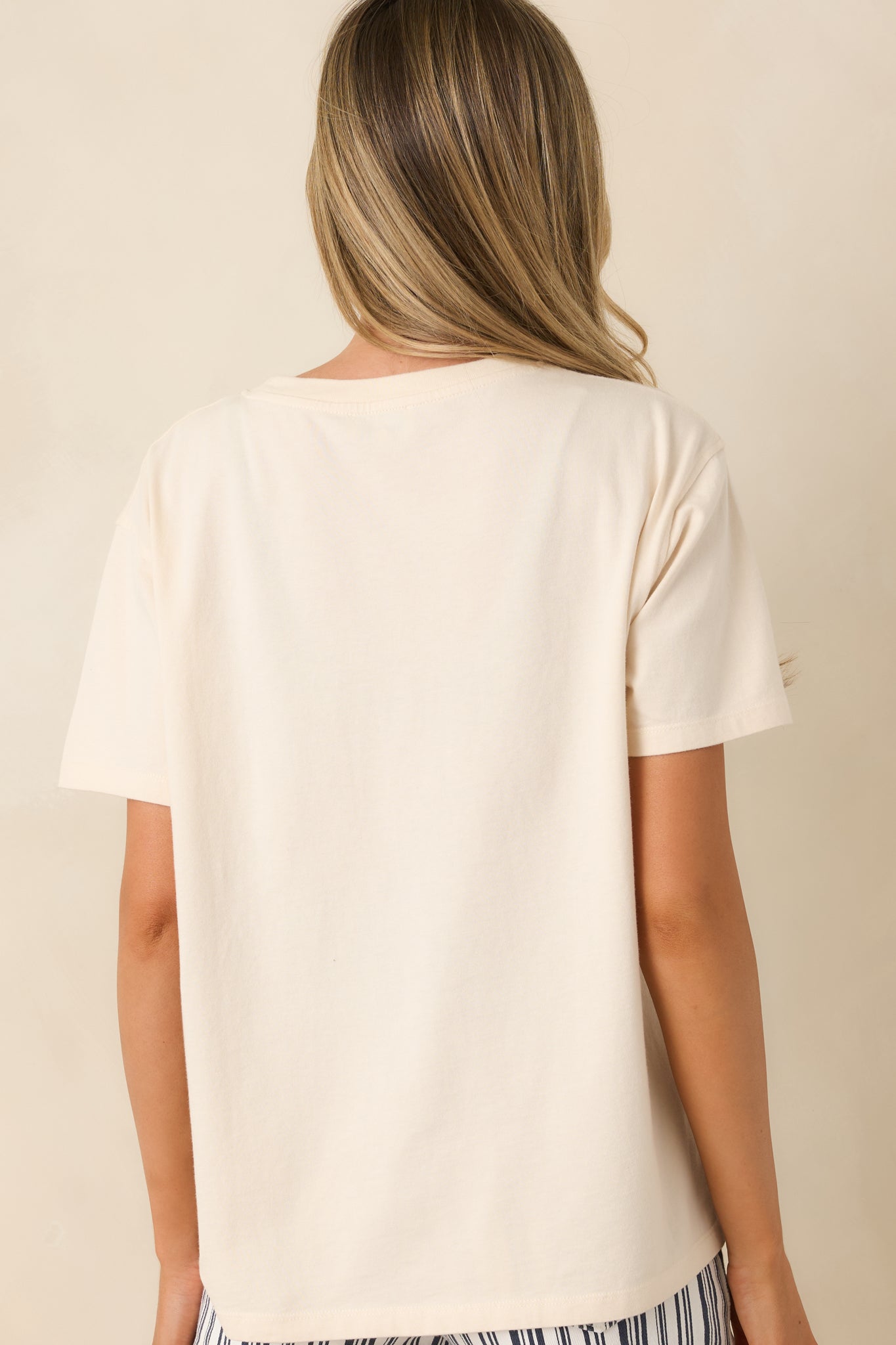 FRNCH Elodea Ivory Multi Cotton Graphic T-Shirt