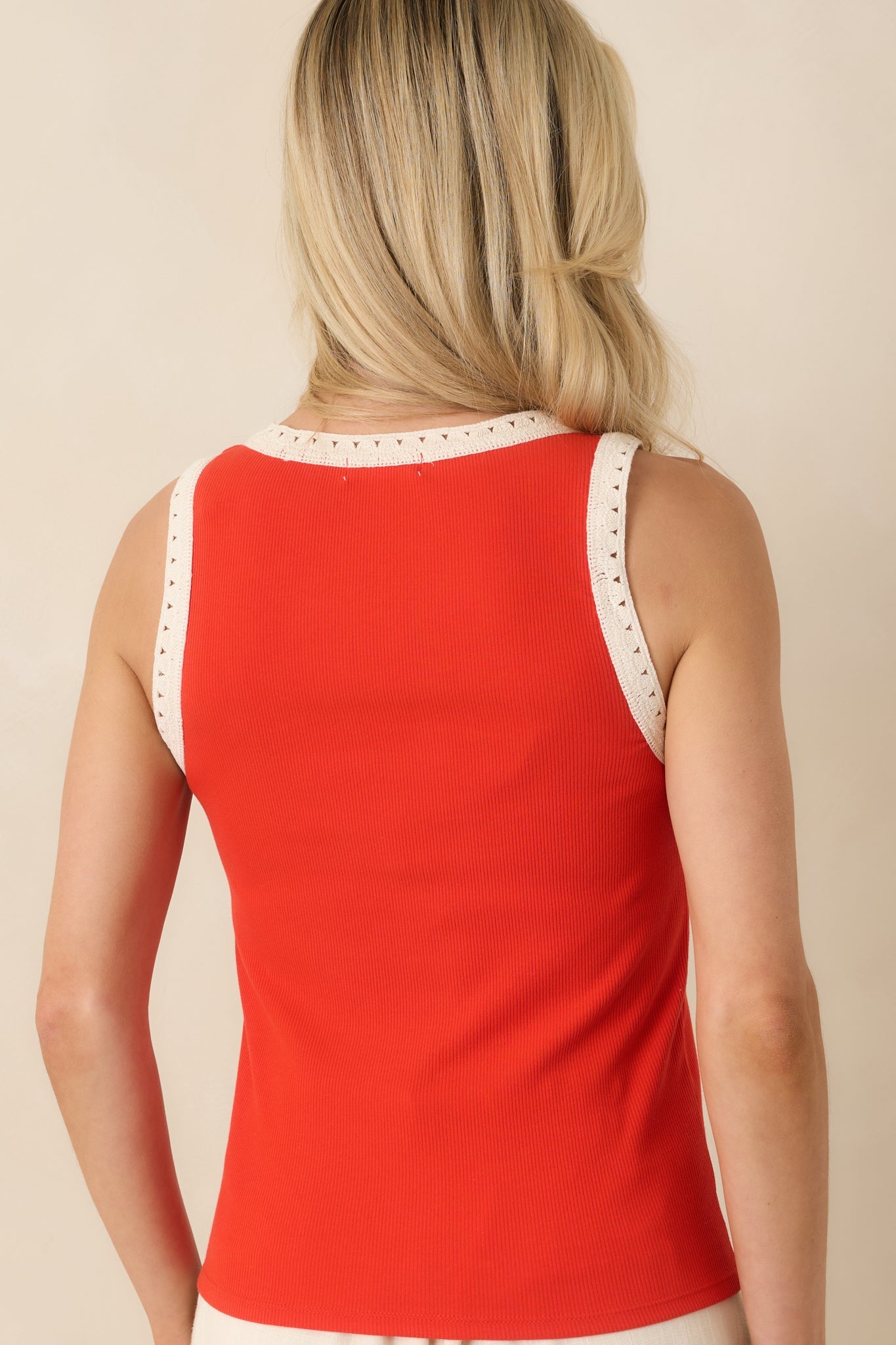 Z Supply Clarke Poppy Red Cotton Tank