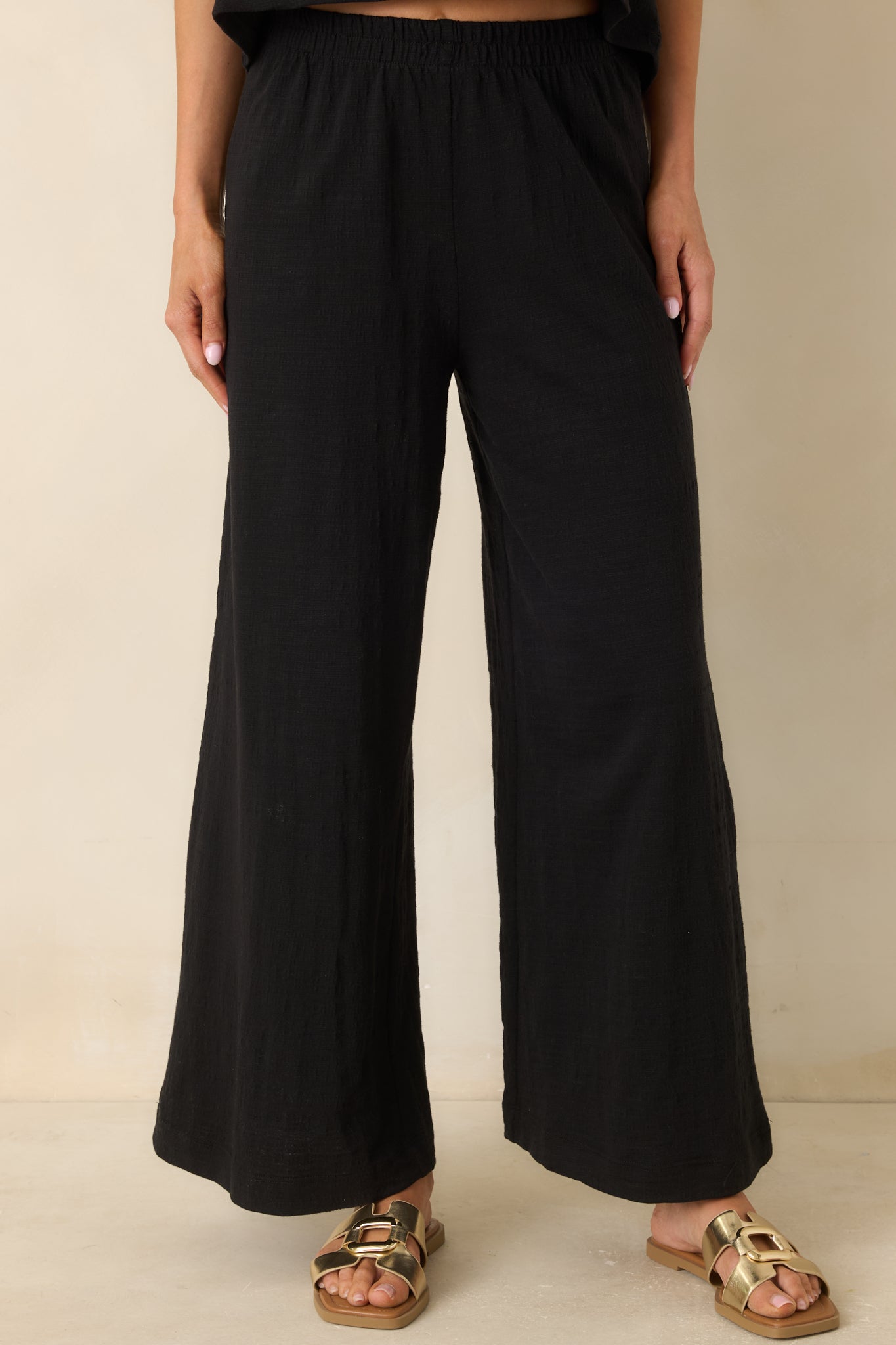 Z Supply Black Scout Textured Slub Pants