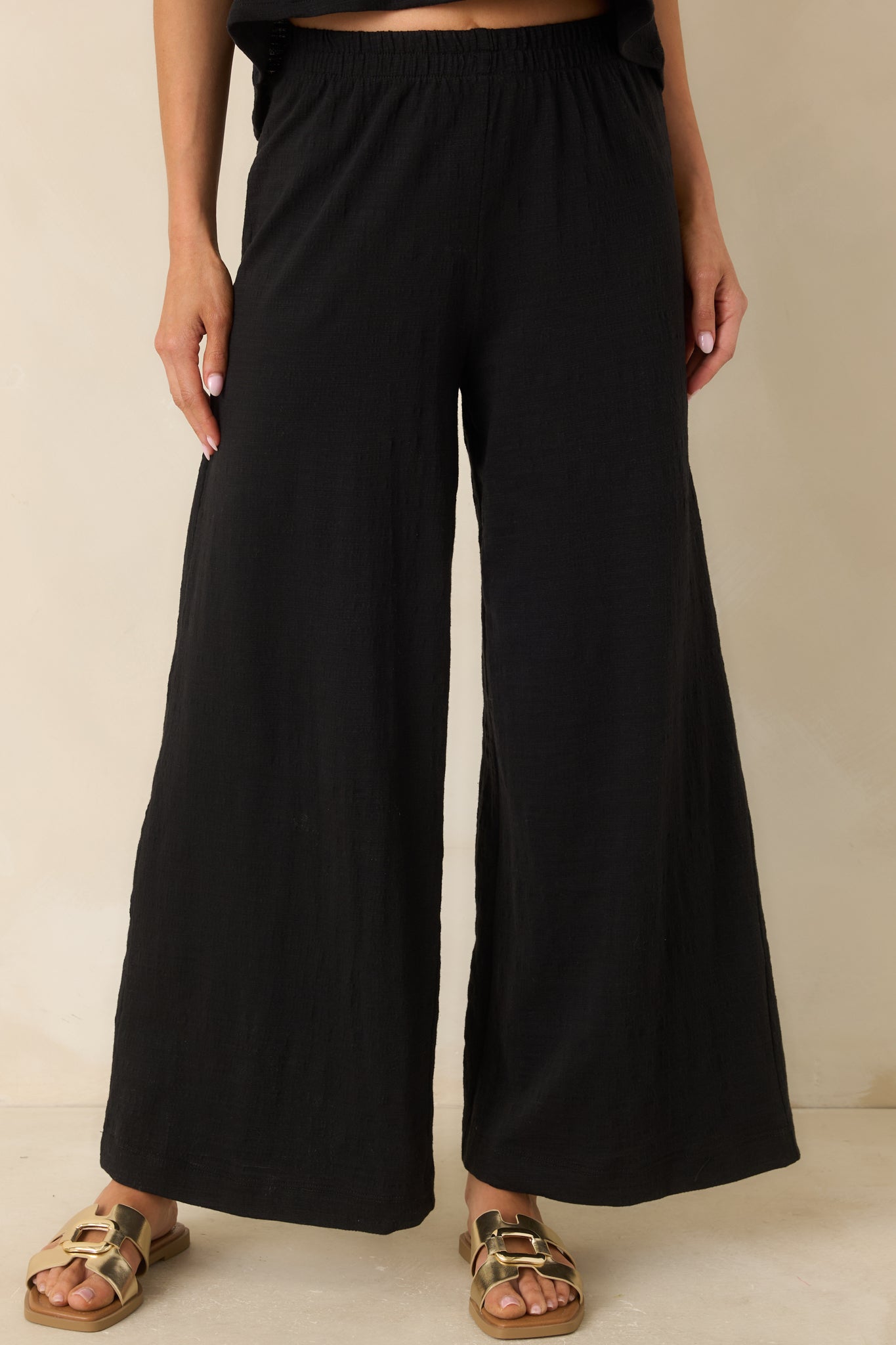 Z Supply Black Scout Textured Slub Pants