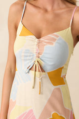 Z Supply Mellow Yellow Aura Riviera Floral Maxi Dress