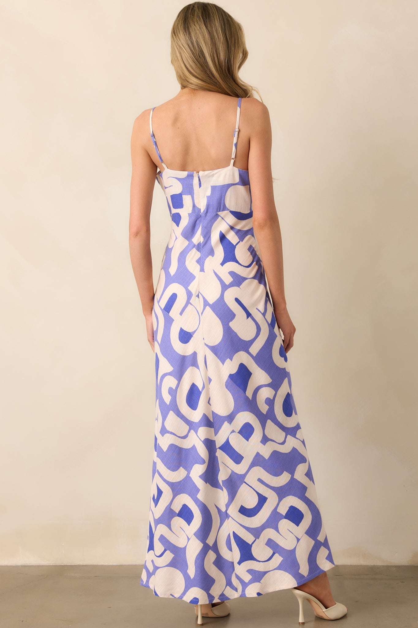 MINKPINK Dusty Blue Iris O-Ring Midi Dress