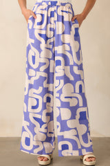MINKPINK Dusty Blue Iris Wide Leg Pant