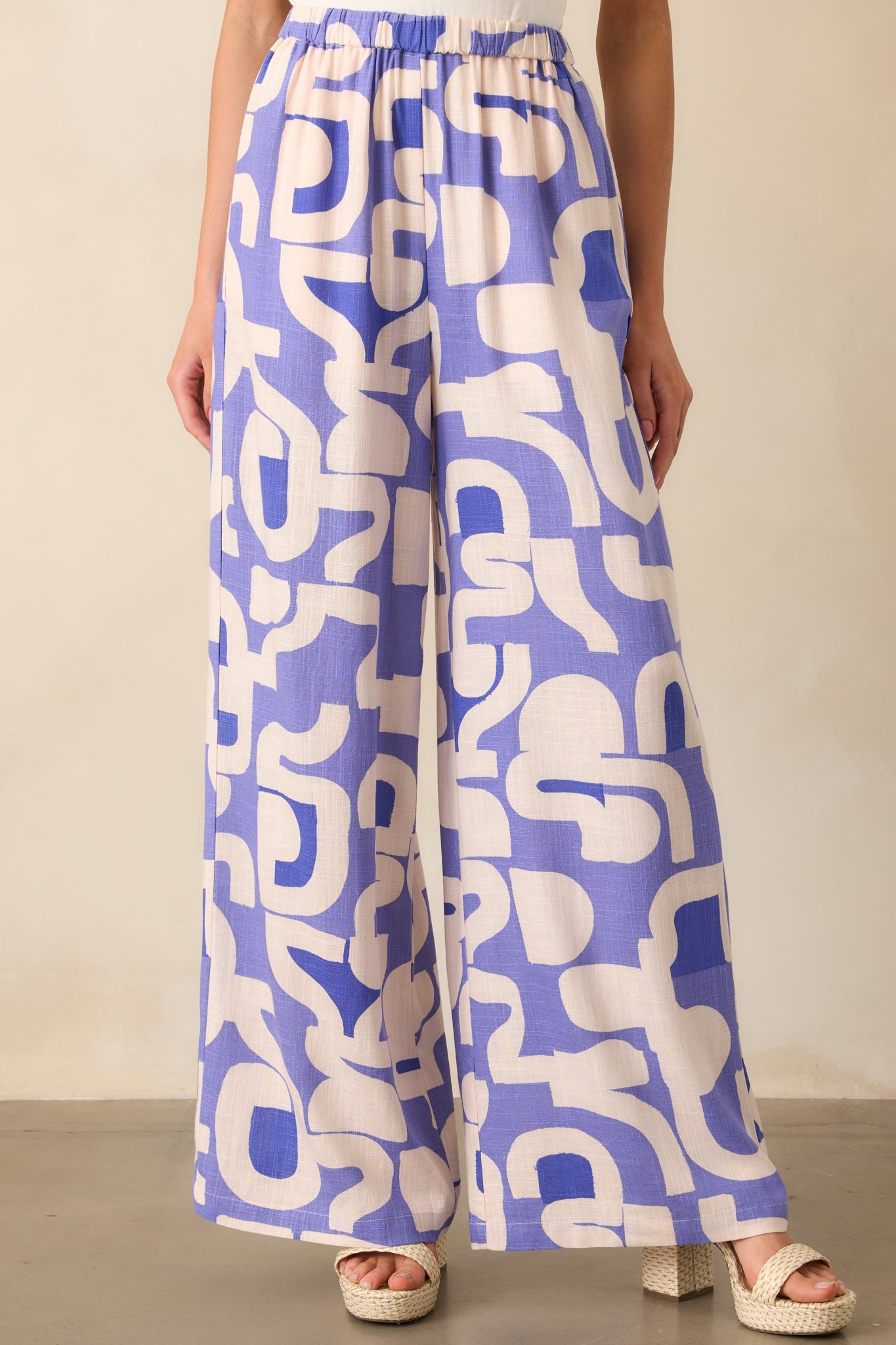 MINKPINK Dusty Blue Iris Wide Leg Pant