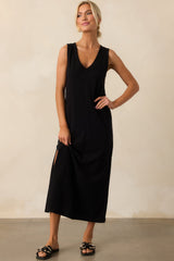 Z Supply Black Palisades Midi Dress