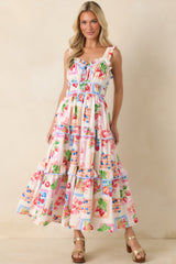 Prosperina Molly Multi Cotton Fruit Print Maxi Dress