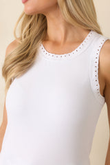 Z Supply White Cotton Clarke Rib Tank