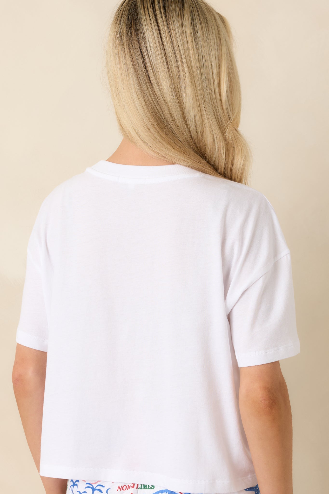 Z Supply Vintage White Multi Cotton Sea Tee