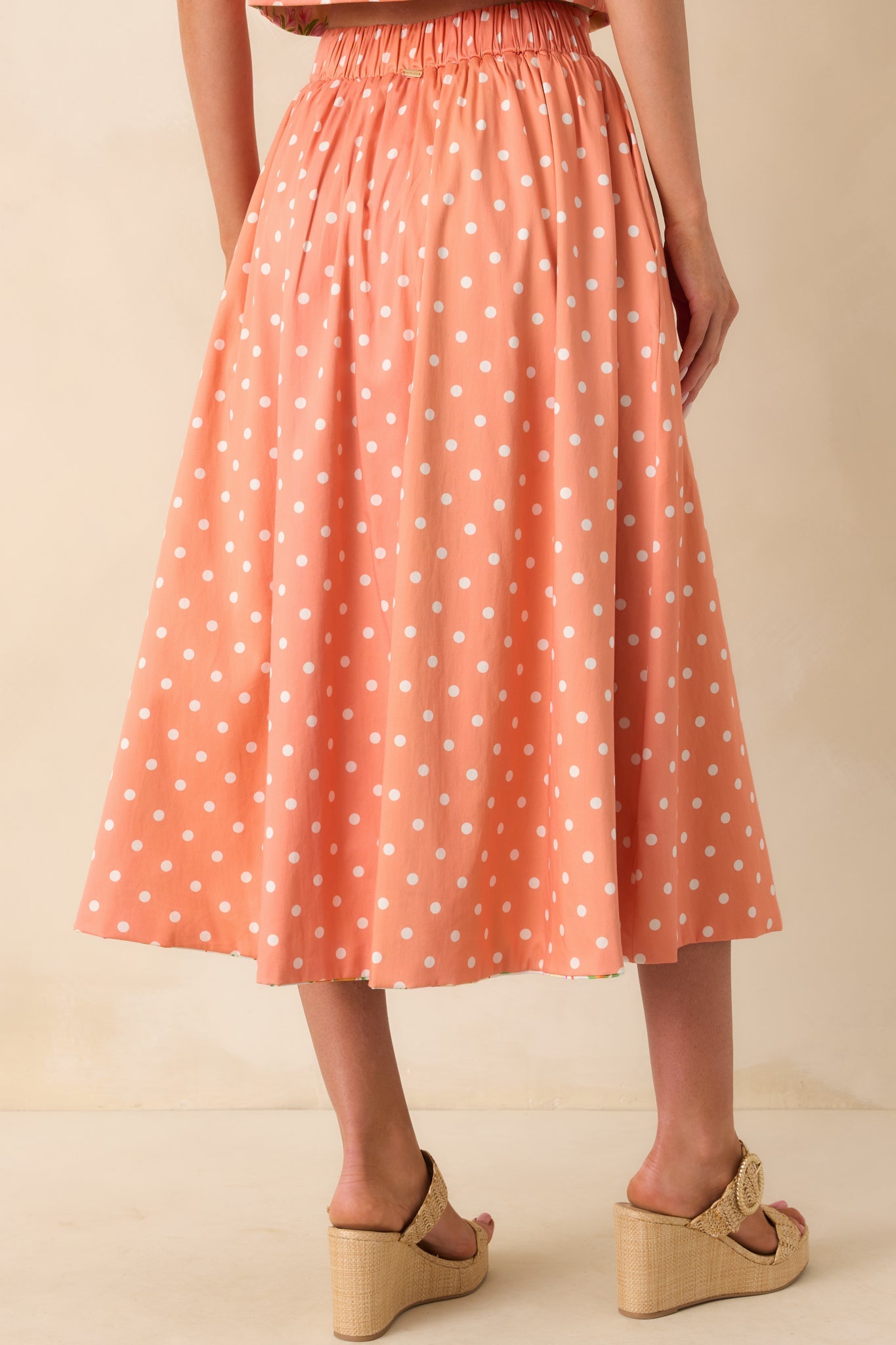 Prosperina Maddie Multi Print Cotton Reversible Midi Skirt