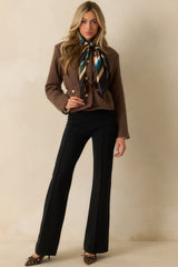 When We Meet Chocolate Brown Jacket