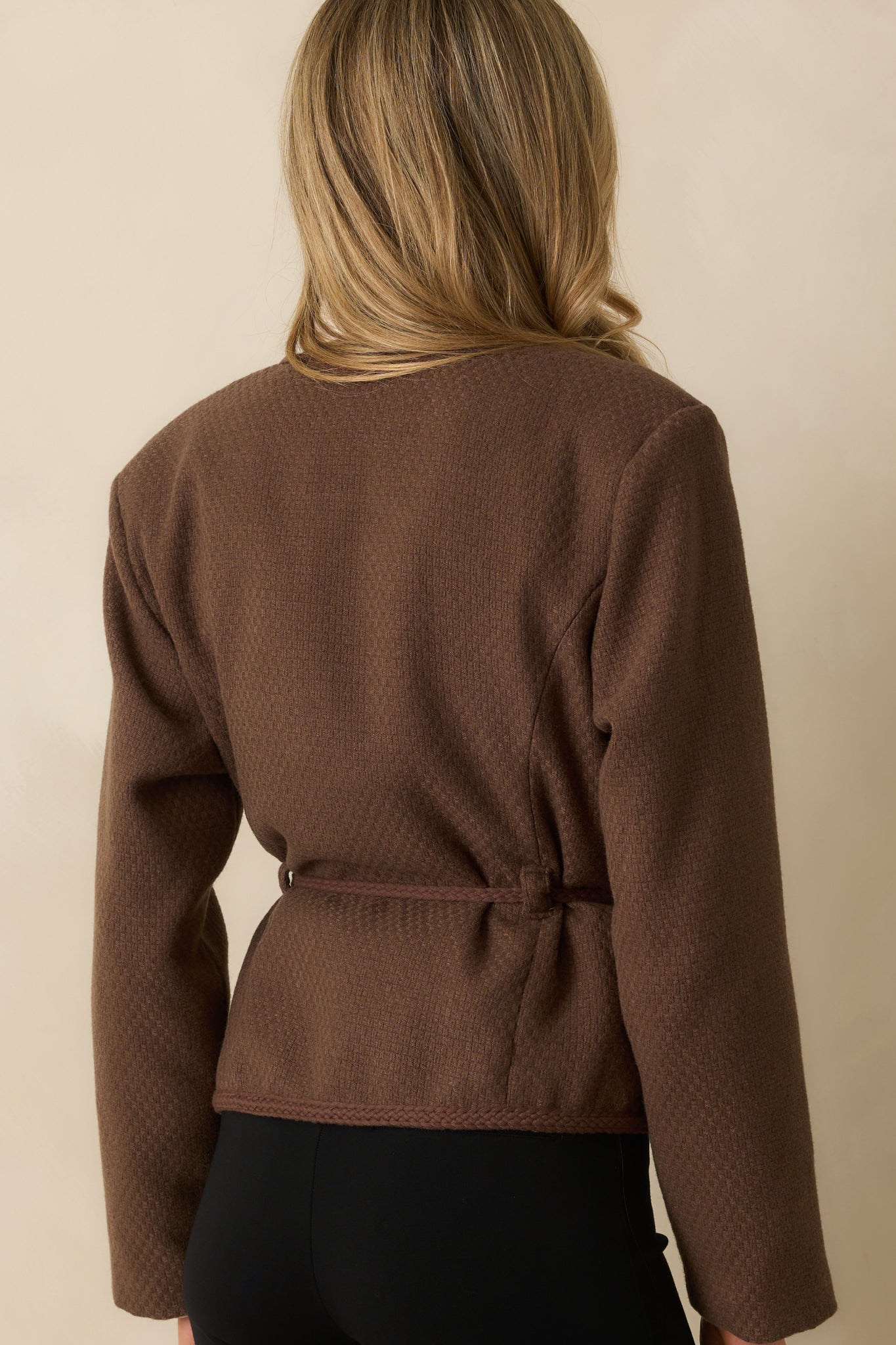 When We Meet Chocolate Brown Jacket