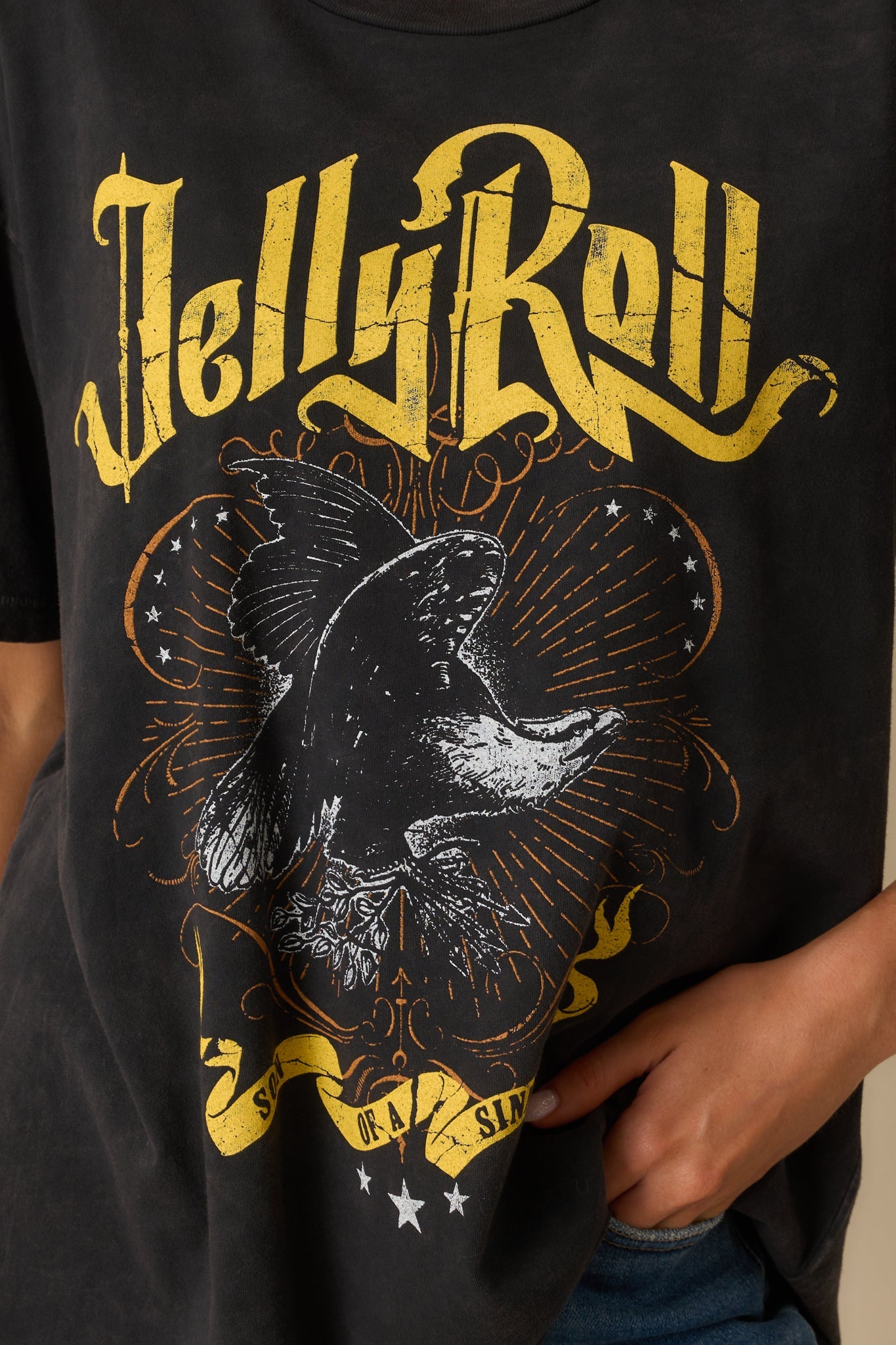 Jelly Roll Son Of A Sinner Black Cotton Merch Tee