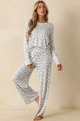 Z Supply Blue Home Town Ditsy Floral Long Sleeve Top
