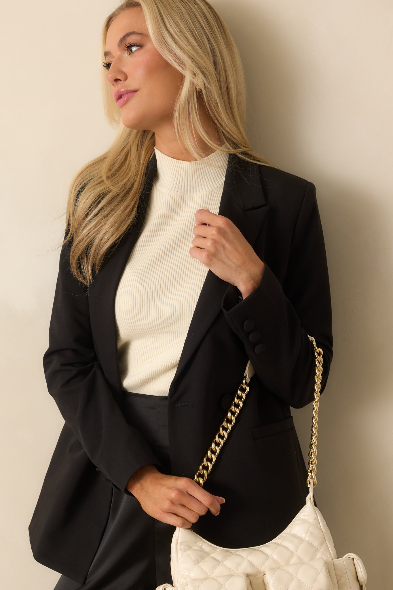 Down To Business Black Blazer