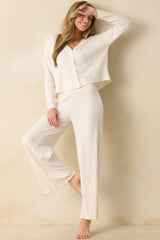 Z Supply Ivory Mara Silky Rib Cardigan