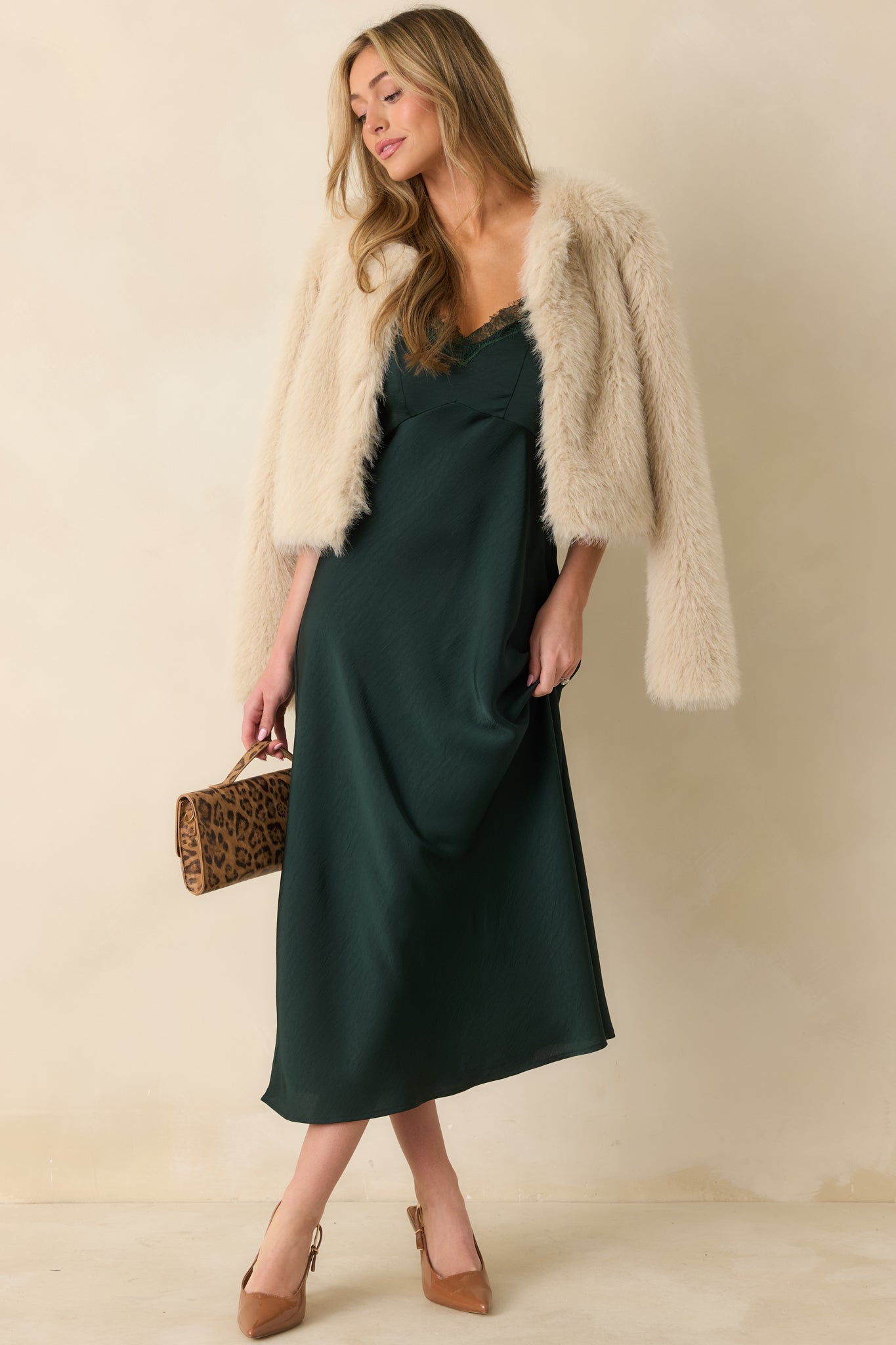Z Supply After Hours Garland Green Midi Dress