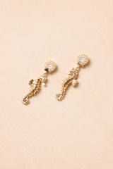 Mermaid Mood Gold Seahorse Drop Earrings