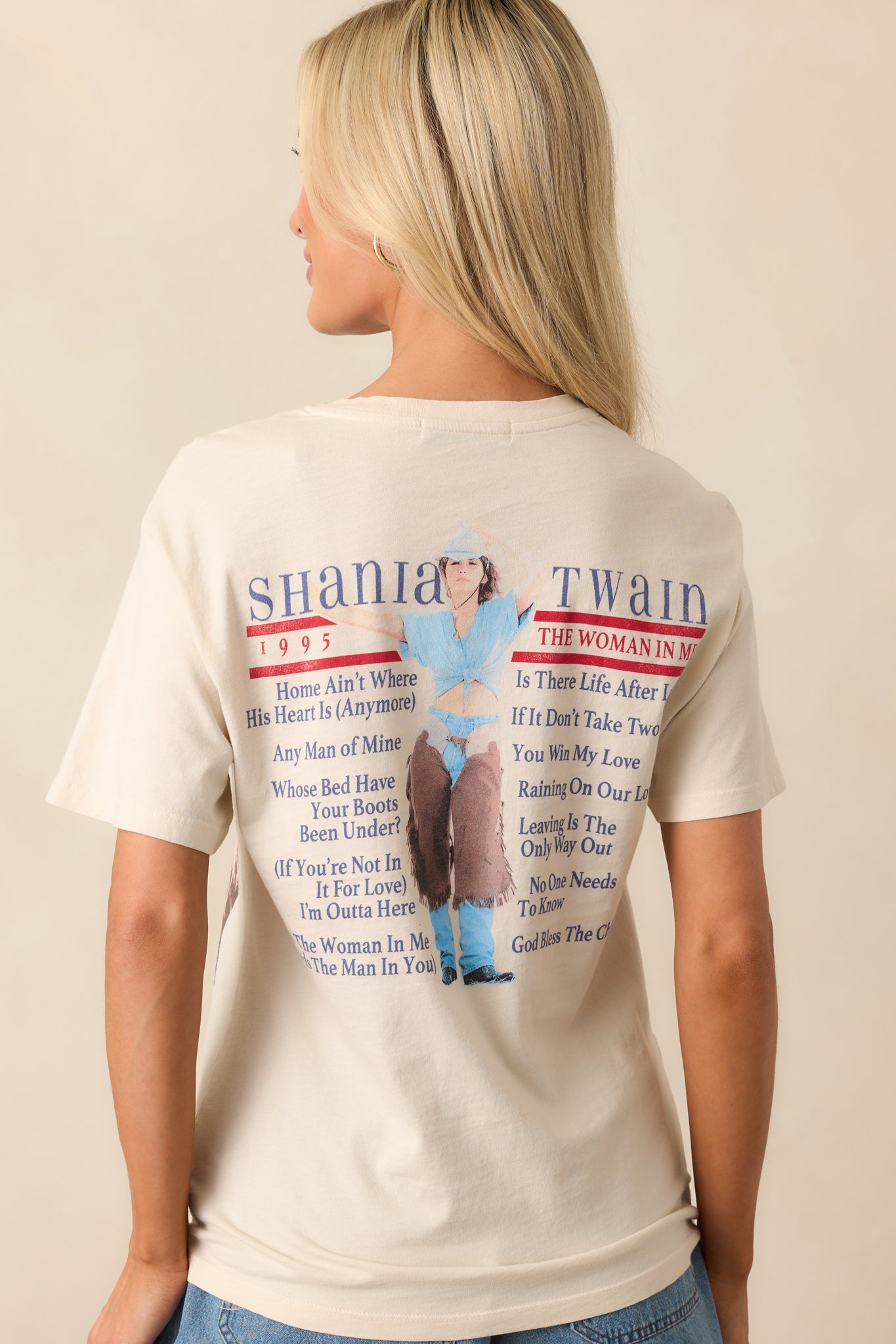 Shania Twain Ivory The Woman In Me Boyfriend Tee