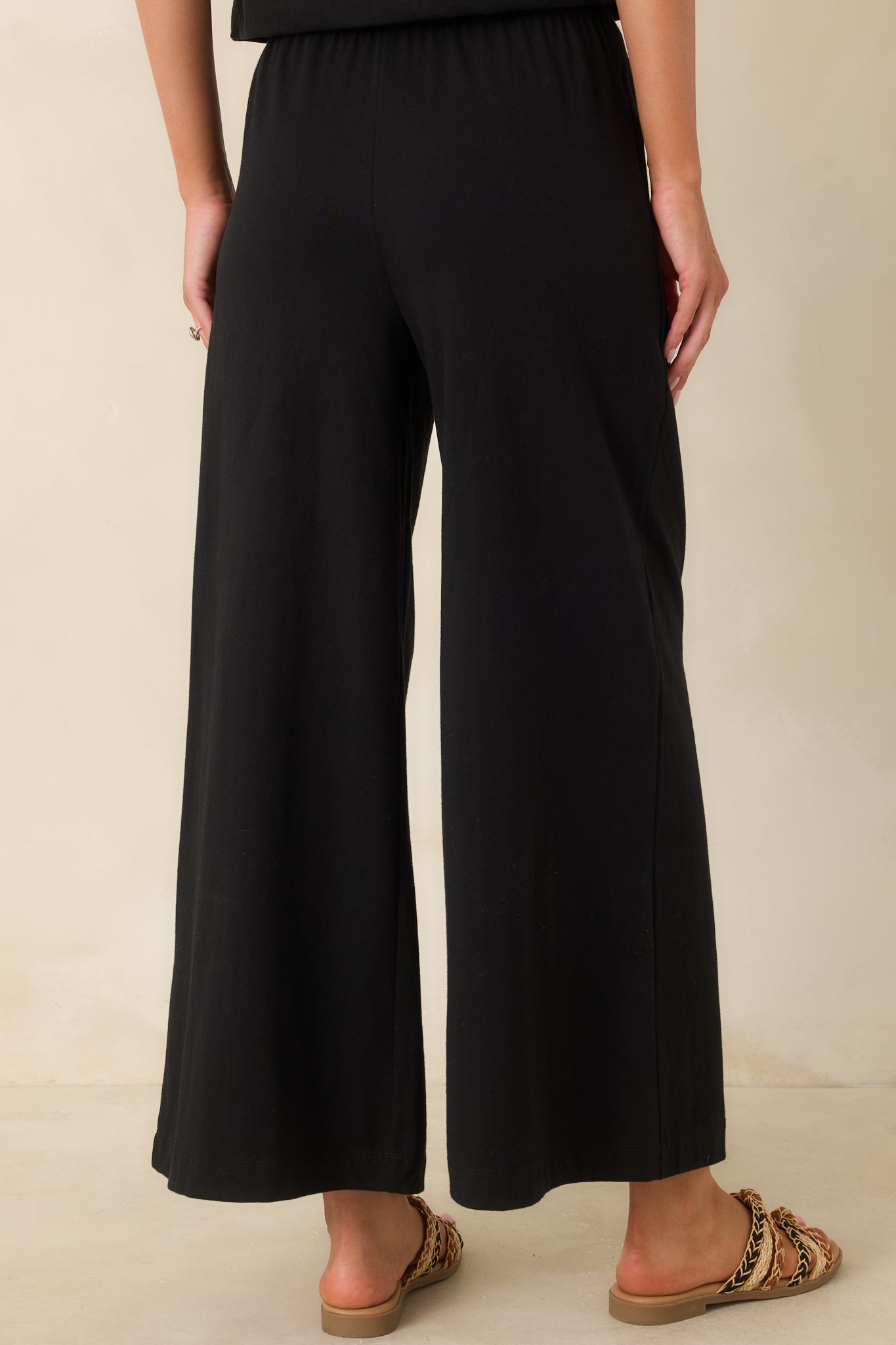Z Supply Black Cotton Scout Jersey Pants