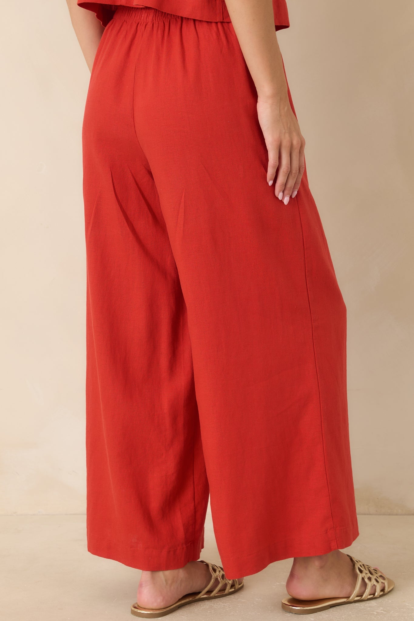Z Supply Scout Chili Pepper Red Linen Pants