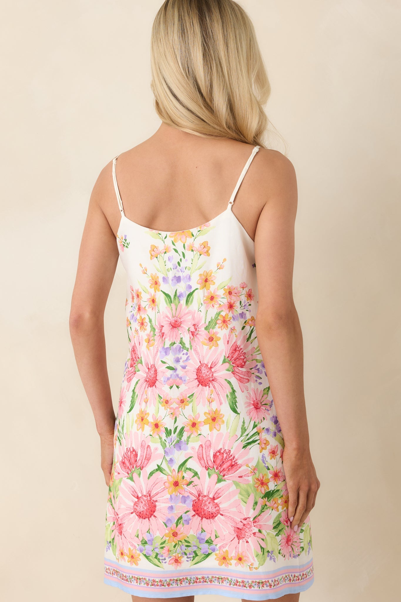 Gonna Go My Way Pink Multi Floral Button Front Mini Dress