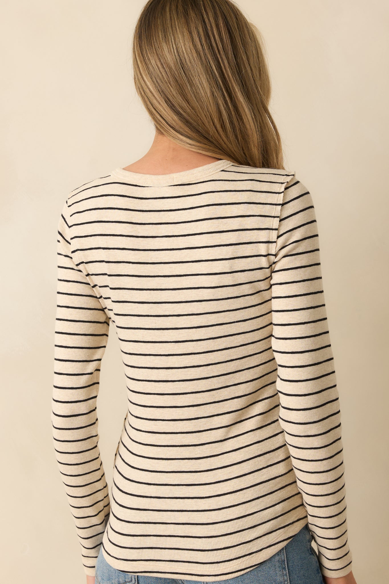Z Supply Black Eve Striped Henley
