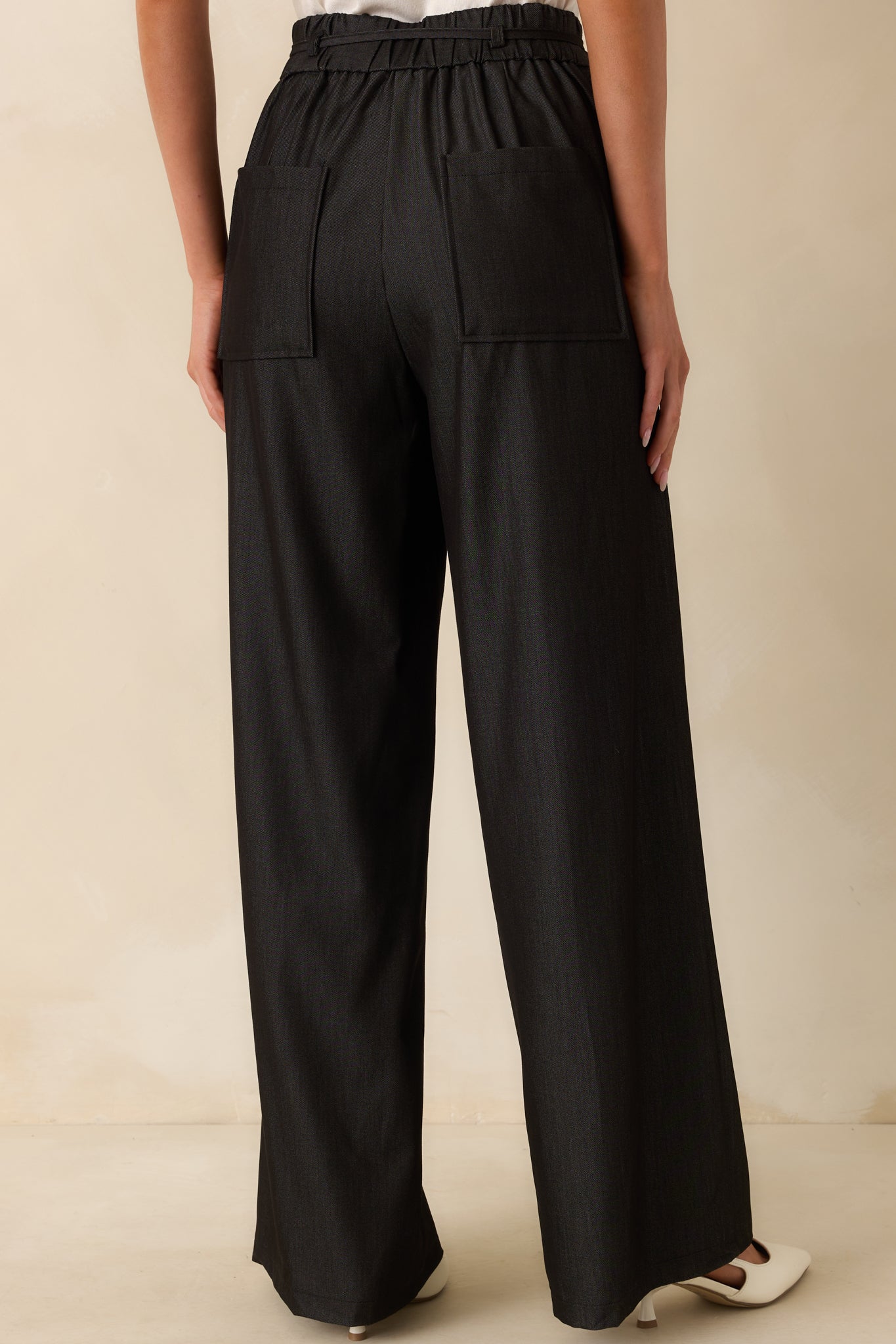 Owning The Room Black High Waisted Pants