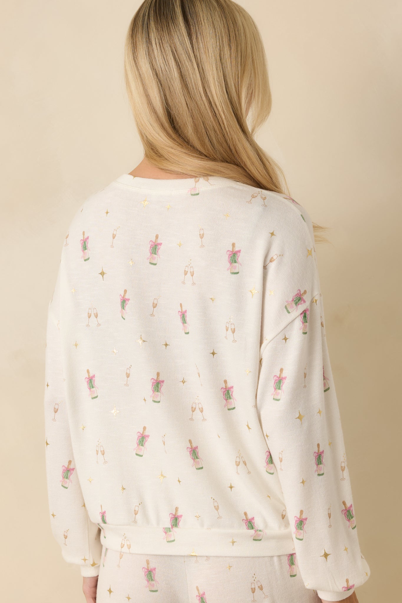 Z Supply Ivory Champs Long Sleeve Top