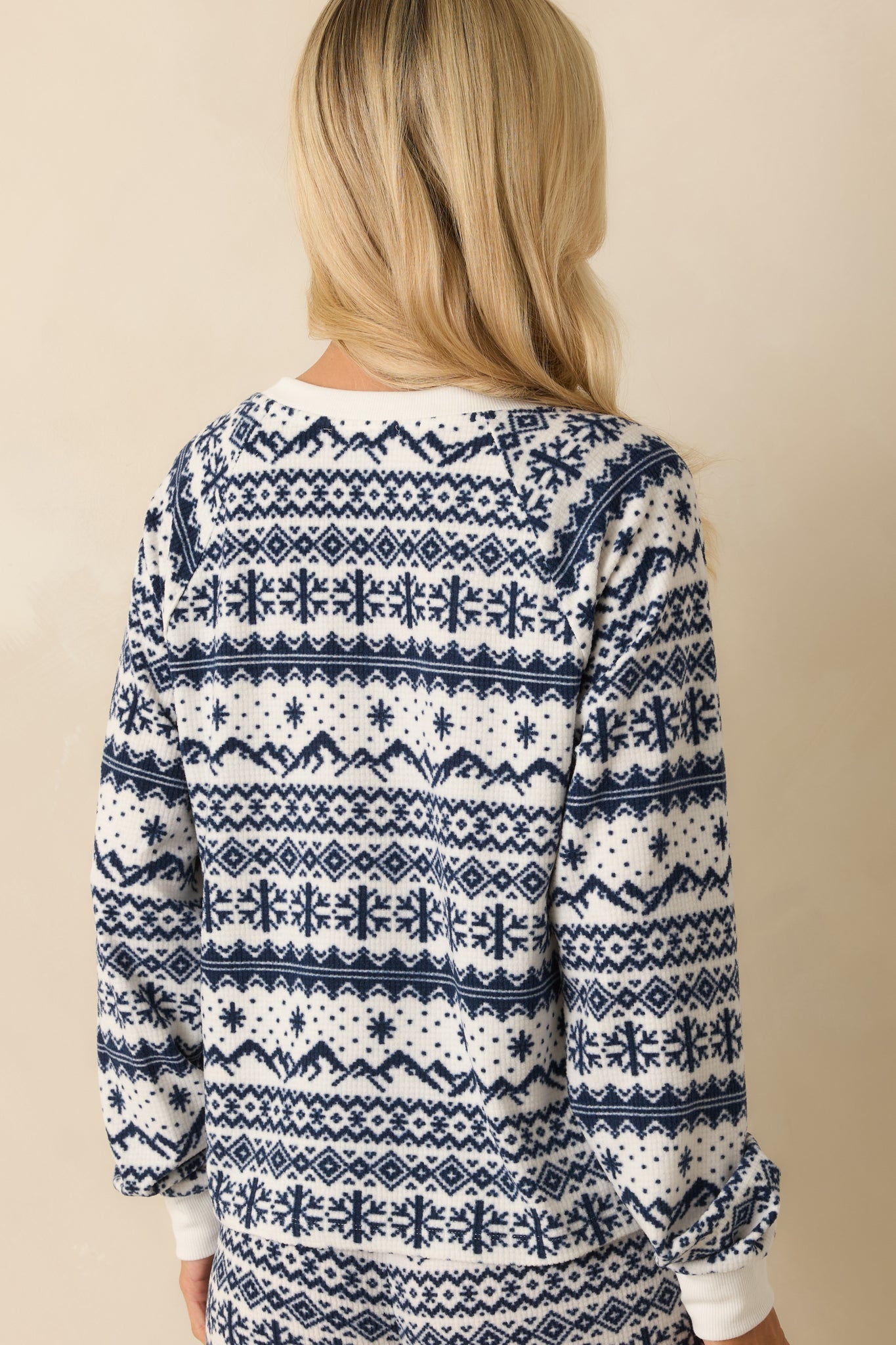 Z Supply Slopes Vanilla Ice Fairisle Long Sleeve Top