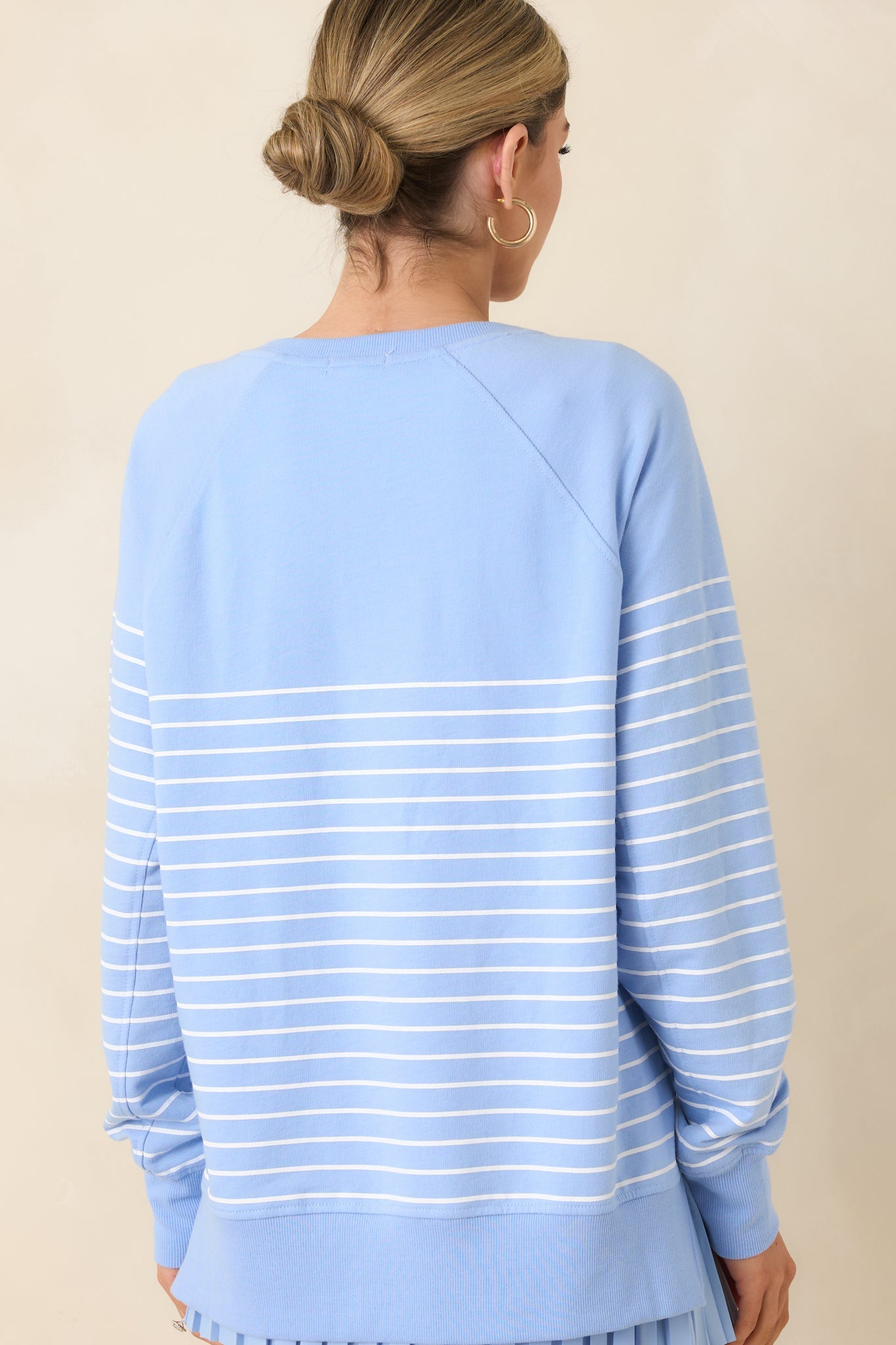 Z Supply Barcelona Blue Weekender Stripe V-Neck
