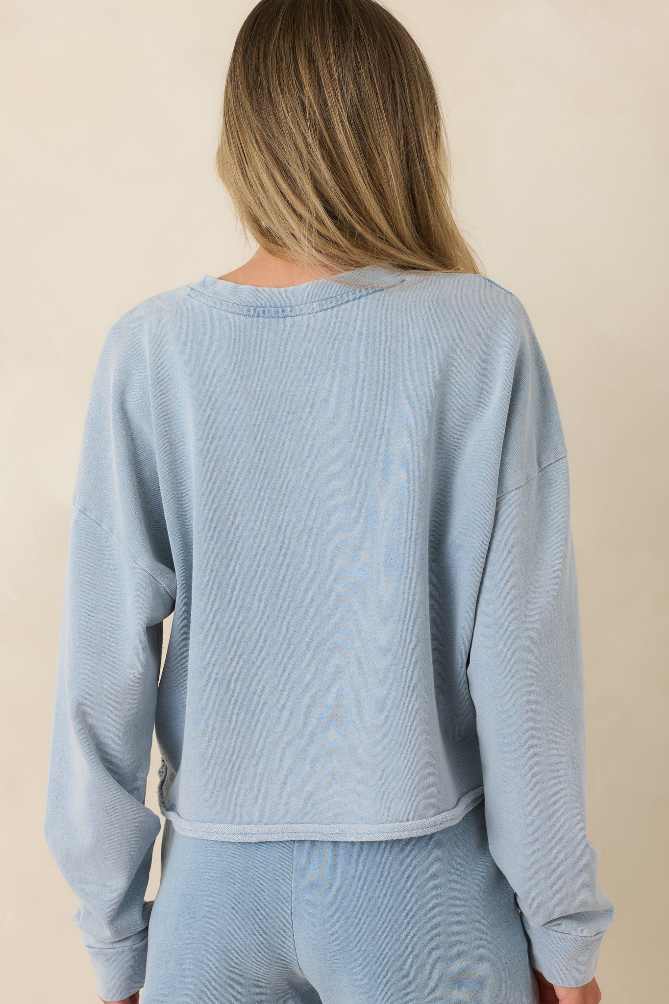 Z Supply Circuit Ocean Air Indigo Knit Sweatshirt